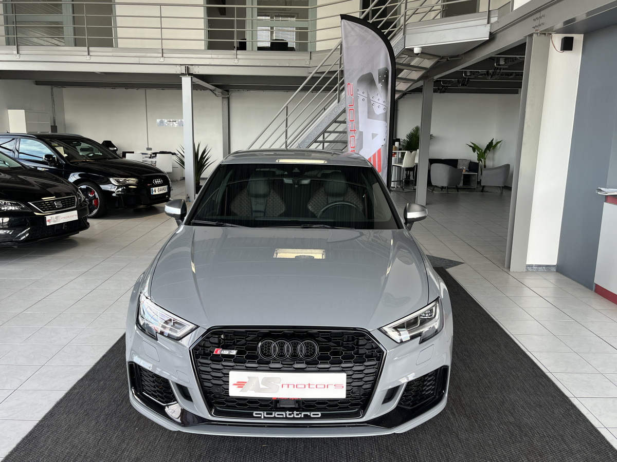 AUDI RS3 SPORTBACK 2,5 TFSI 400 S-TRONIC 7 QUATTRO GPS ACC DRIVE SELECT SIEGES RS ECHAPPEMENT RS KEYLESS  ETAT NEUF