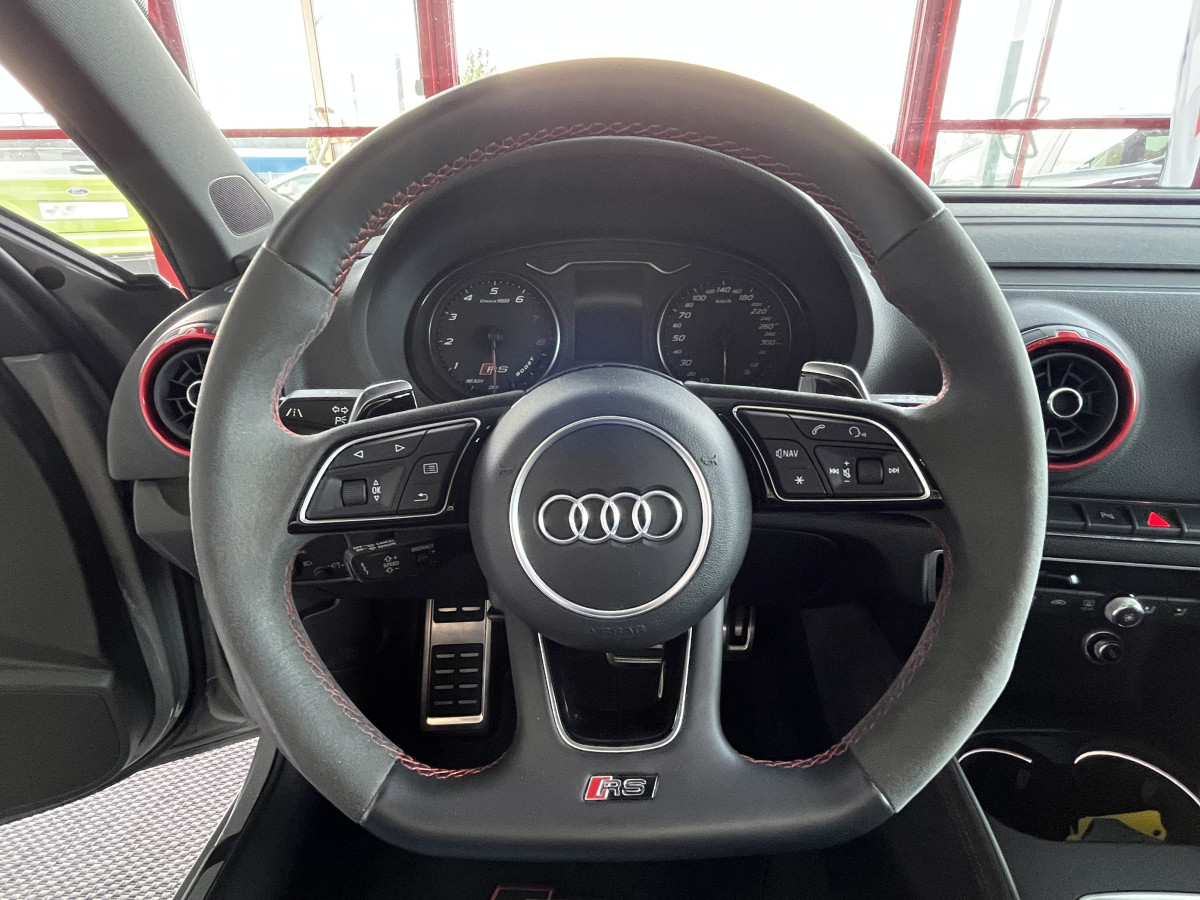 AUDI RS3 SPORTBACK 2,5 TFSI 400 S-TRONIC 7 QUATTRO GPS ACC DRIVE SELECT SIEGES RS ECHAPPEMENT RS KEYLESS  ETAT NEUF