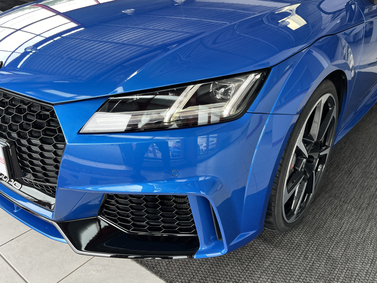 AUDI TTRS 2,5 TFSI 400 QUATTRO S-TRONIC 7 GPS CAMERA AUDI MAGNETIC RIDE DIGITAL COCKPIT KEYLESS  APPLE CARPLAY DRIVE SELECT REGULATEUR ECHAPPEMENT RS  FREIN AV CERAMIQUE  HIFI B&O SIEGES RS FEUX FULL LED ETAT NEUF