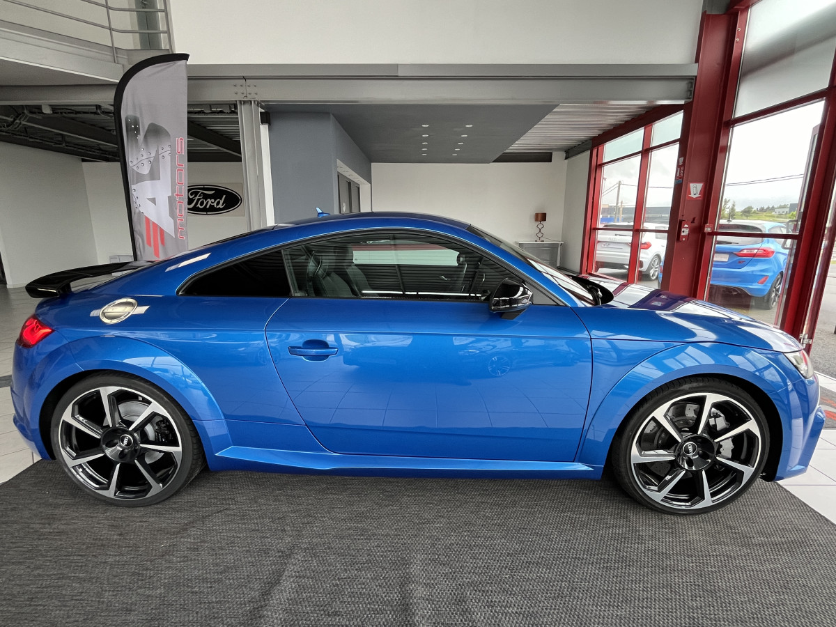 AUDI TTRS 2,5 TFSI 400 QUATTRO S-TRONIC 7 GPS CAMERA AUDI MAGNETIC RIDE DIGITAL COCKPIT KEYLESS  APPLE CARPLAY DRIVE SELECT REGULATEUR ECHAPPEMENT RS  FREIN AV CERAMIQUE  HIFI B&O SIEGES RS FEUX FULL LED ETAT NEUF