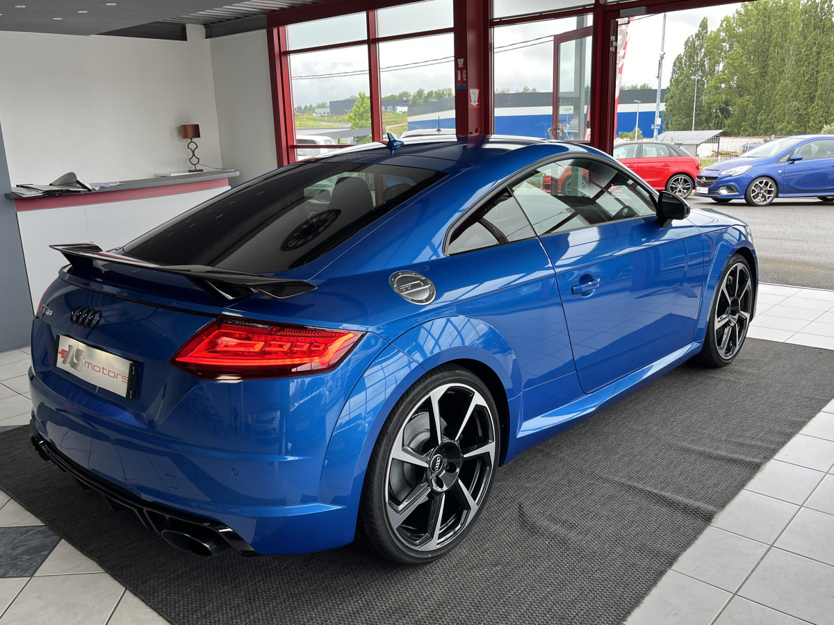 AUDI TTRS 2,5 TFSI 400 QUATTRO S-TRONIC 7 GPS CAMERA AUDI MAGNETIC RIDE DIGITAL COCKPIT KEYLESS  APPLE CARPLAY DRIVE SELECT REGULATEUR ECHAPPEMENT RS  FREIN AV CERAMIQUE  HIFI B&O SIEGES RS FEUX FULL LED ETAT NEUF