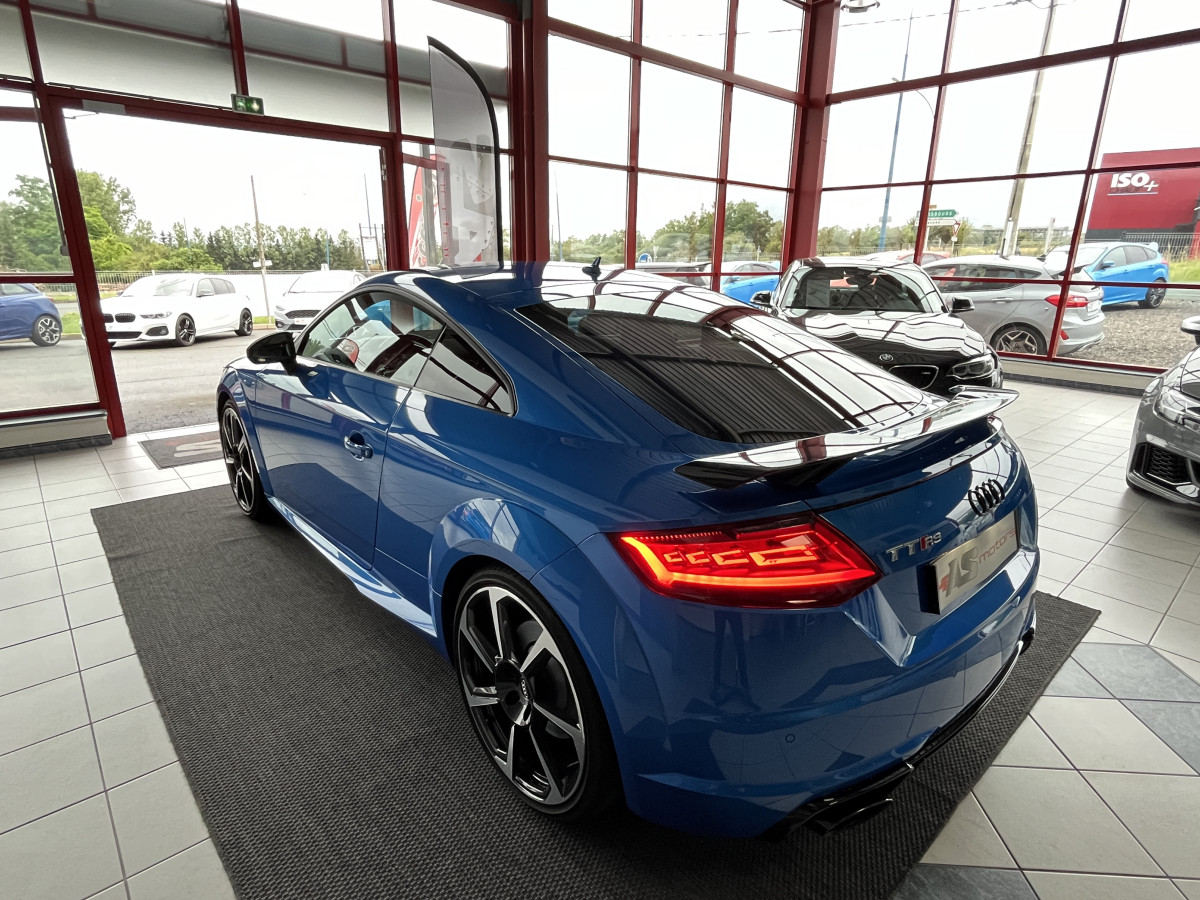 AUDI TTRS 2,5 TFSI 400 QUATTRO S-TRONIC 7 GPS CAMERA AUDI MAGNETIC RIDE DIGITAL COCKPIT KEYLESS  APPLE CARPLAY DRIVE SELECT REGULATEUR ECHAPPEMENT RS  FREIN AV CERAMIQUE  HIFI B&O SIEGES RS FEUX FULL LED ETAT NEUF