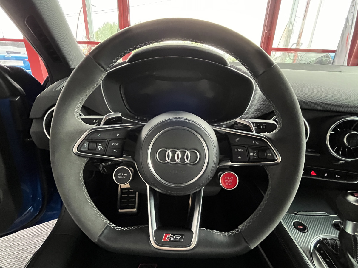 AUDI TTRS 2,5 TFSI 400 QUATTRO S-TRONIC 7 GPS CAMERA AUDI MAGNETIC RIDE DIGITAL COCKPIT KEYLESS  APPLE CARPLAY DRIVE SELECT REGULATEUR ECHAPPEMENT RS  FREIN AV CERAMIQUE  HIFI B&O SIEGES RS FEUX FULL LED ETAT NEUF