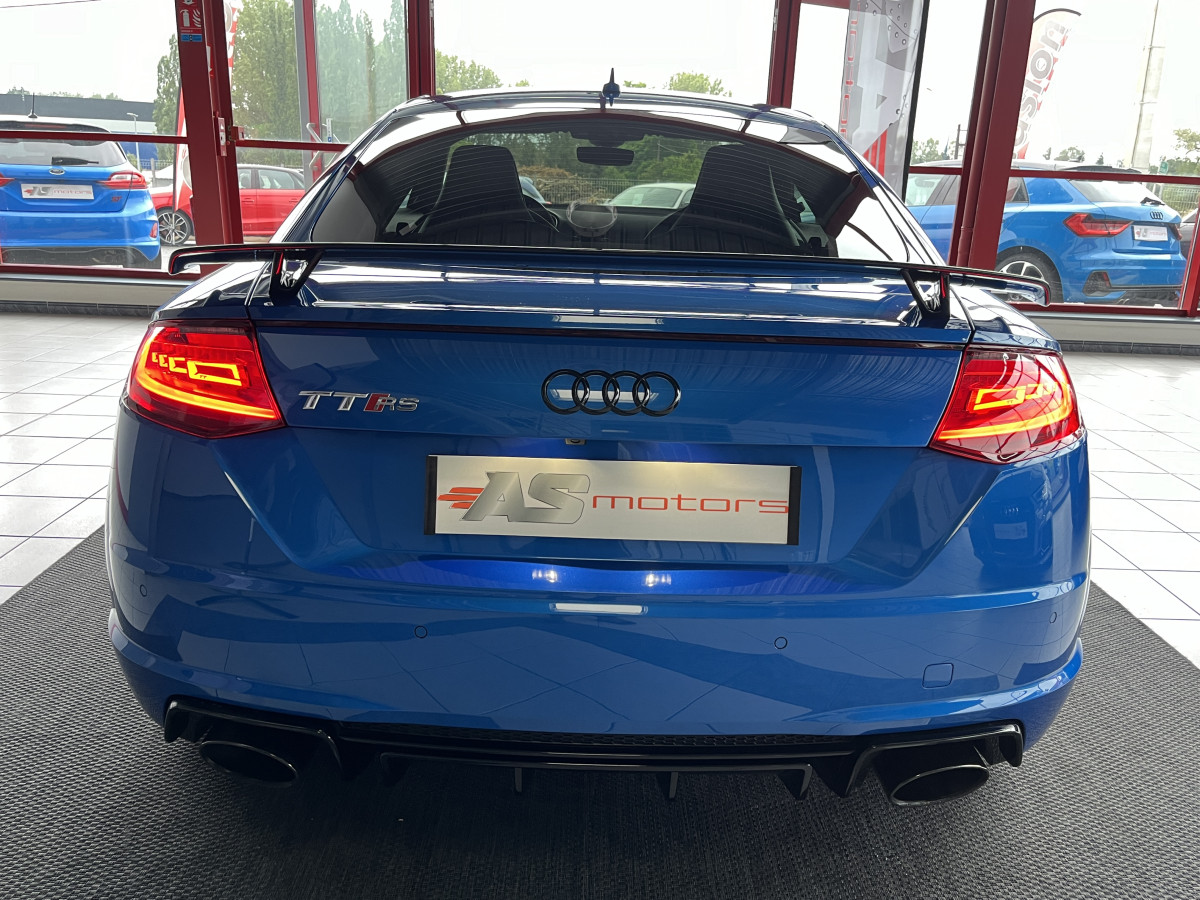 AUDI TTRS 2,5 TFSI 400 QUATTRO S-TRONIC 7 GPS CAMERA AUDI MAGNETIC RIDE DIGITAL COCKPIT KEYLESS  APPLE CARPLAY DRIVE SELECT REGULATEUR ECHAPPEMENT RS  FREIN AV CERAMIQUE  HIFI B&O SIEGES RS FEUX FULL LED ETAT NEUF