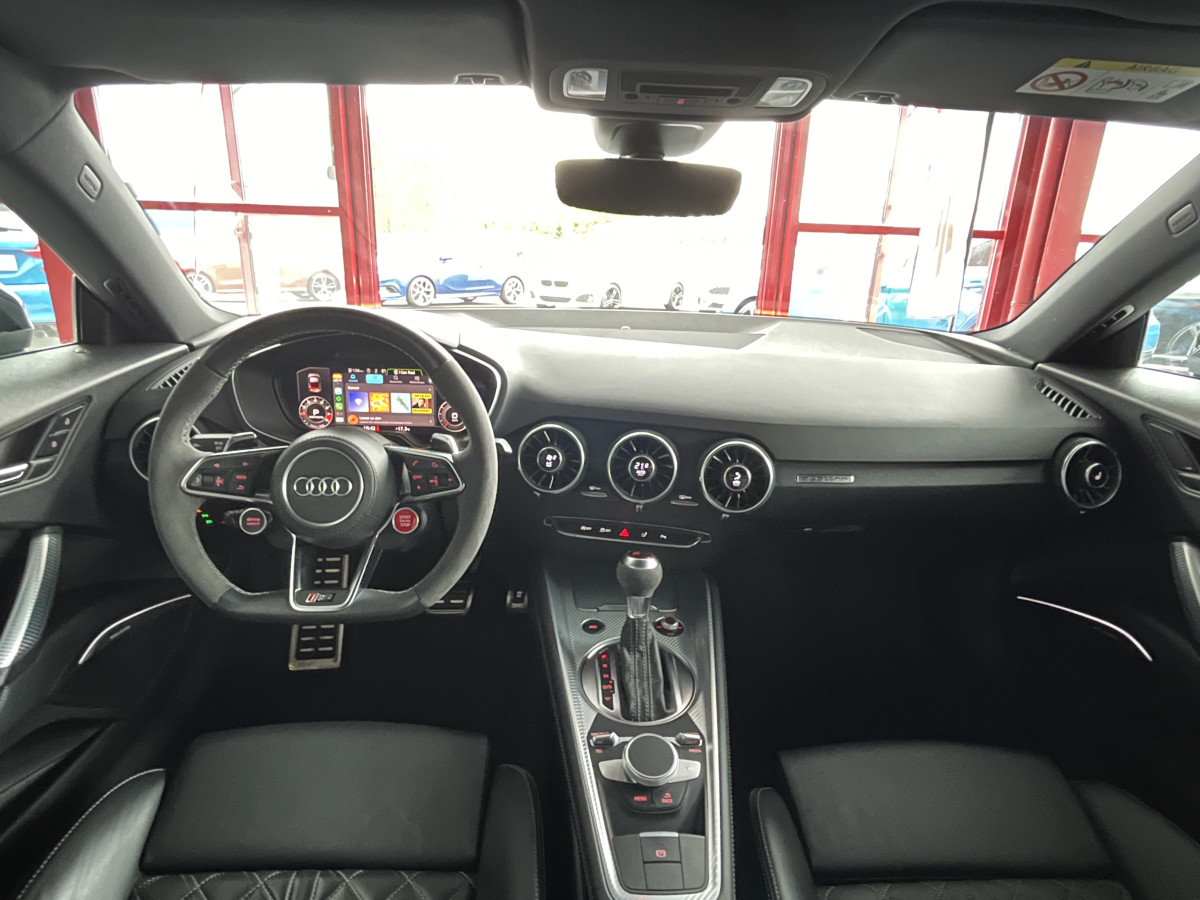 AUDI TTRS 2,5 TFSI 400 QUATTRO S-TRONIC 7 GPS CAMERA AUDI MAGNETIC RIDE DIGITAL COCKPIT KEYLESS  APPLE CARPLAY DRIVE SELECT REGULATEUR ECHAPPEMENT RS  FREIN AV CERAMIQUE  HIFI B&O SIEGES RS FEUX FULL LED ETAT NEUF