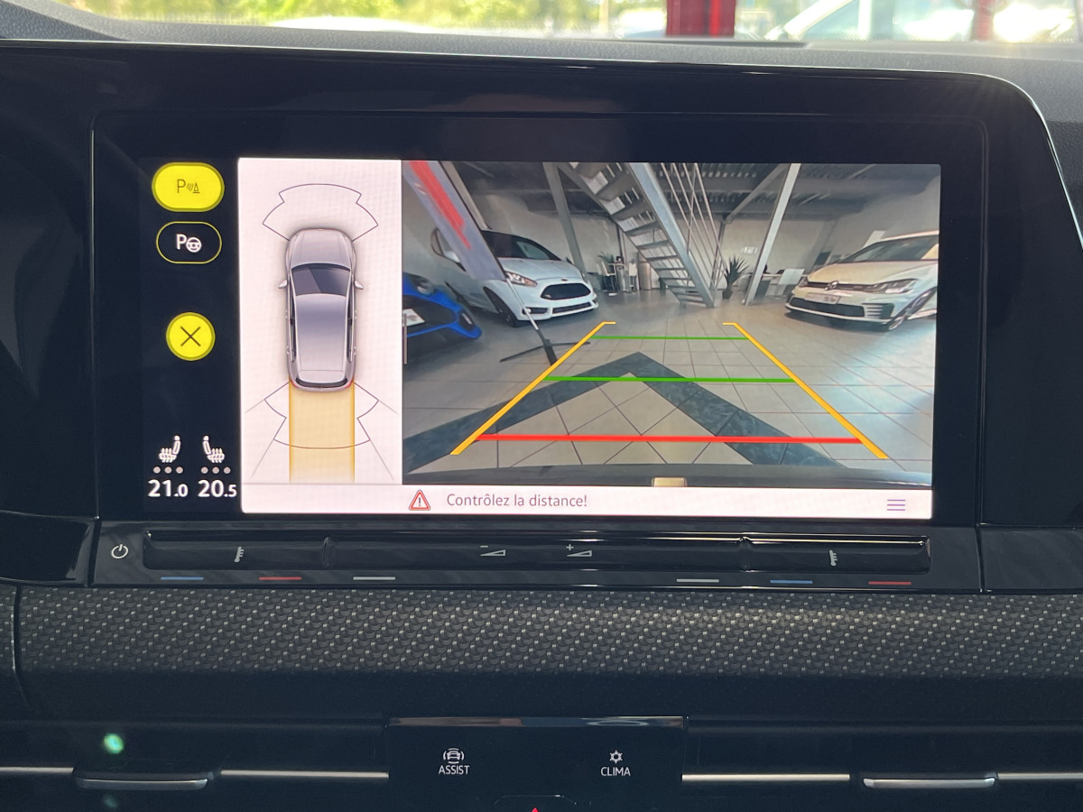 VOLKSWAGEN GOLF 8 2,0 TDI 150 FULL R-LINE TOIT PANORAMIQUE GPS CAMERA HARMAN/KARDON PARK ASSIST VIRTUAL COCKPIT  REGULATEUR LIMITEUR FULL LED APPLE CARPLAY ETAT NEUF