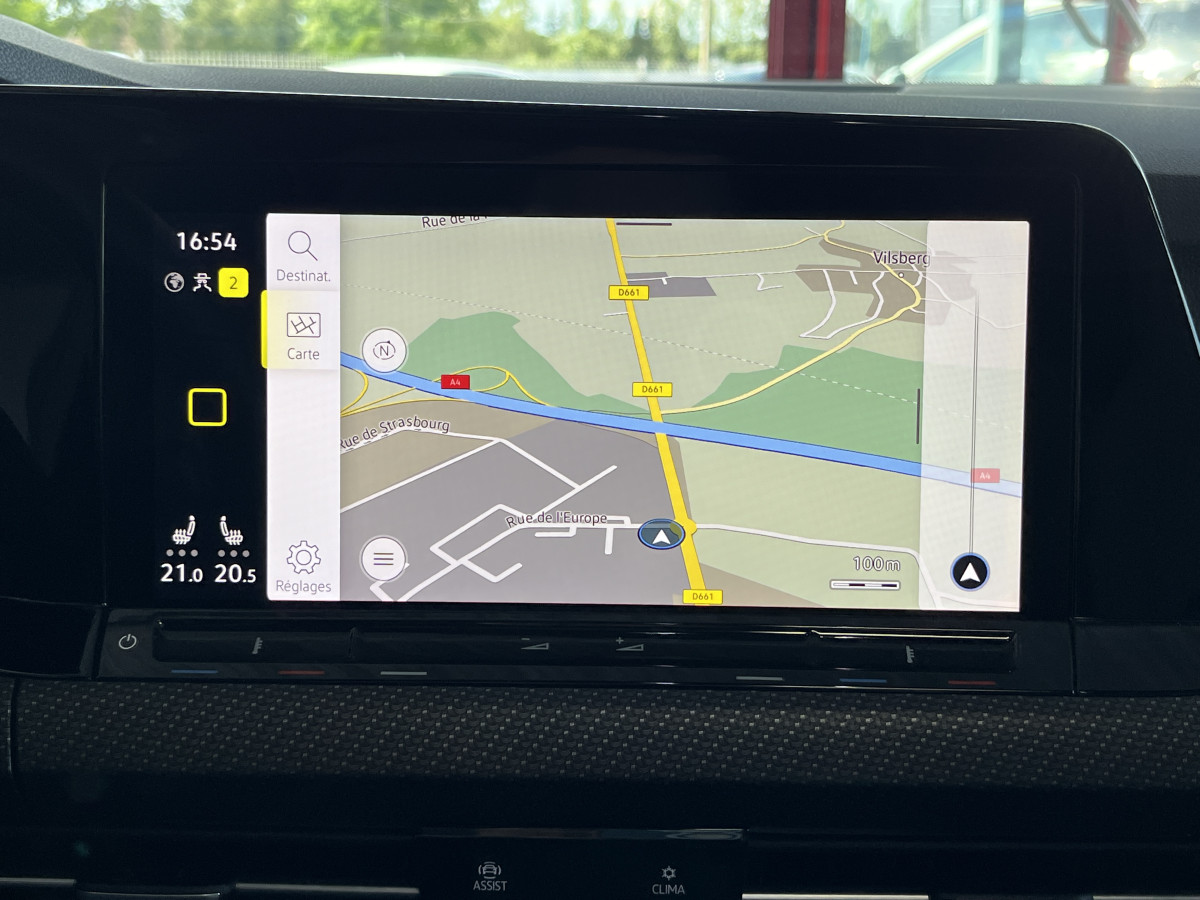 VOLKSWAGEN GOLF 8 2,0 TDI 150 FULL R-LINE TOIT PANORAMIQUE GPS CAMERA HARMAN/KARDON PARK ASSIST VIRTUAL COCKPIT  REGULATEUR LIMITEUR FULL LED APPLE CARPLAY ETAT NEUF