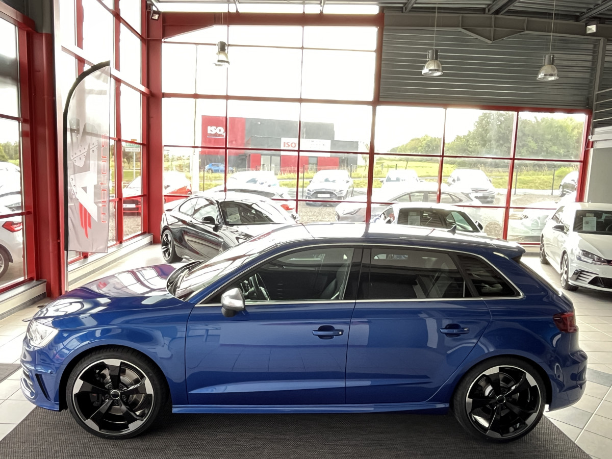 AUDI S3 SPORTBACK 2,0 TFSI 300 QUATTRO GPS  REGULATEUR ADAPTATIF  FEUX BI-XENON  DRIVE SELECT PARK PILOT JANTES ROTOR 19 EXCELLENT ETAT