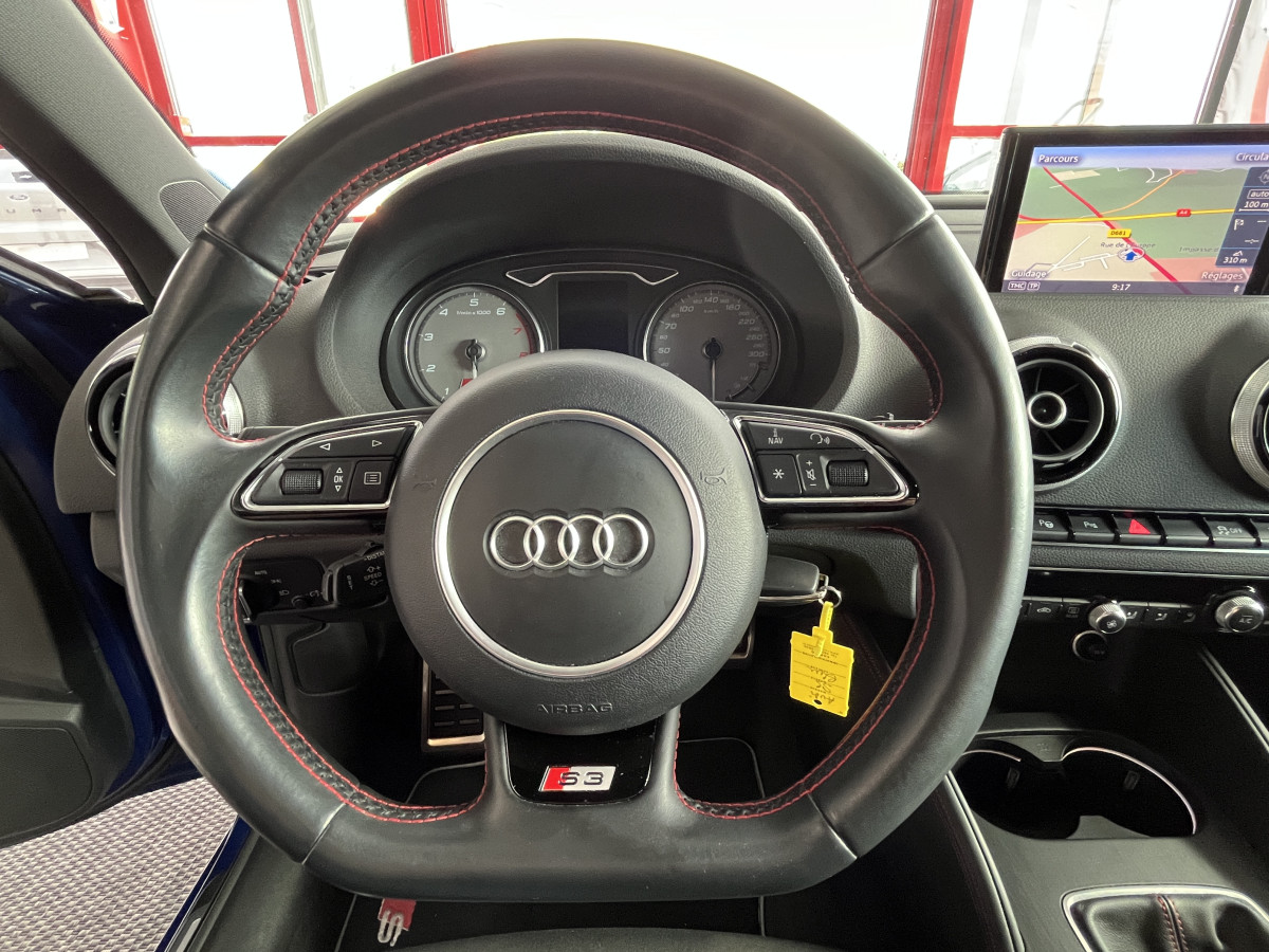 AUDI S3 SPORTBACK 2,0 TFSI 300 QUATTRO GPS  REGULATEUR ADAPTATIF  FEUX BI-XENON  DRIVE SELECT PARK PILOT JANTES ROTOR 19 EXCELLENT ETAT