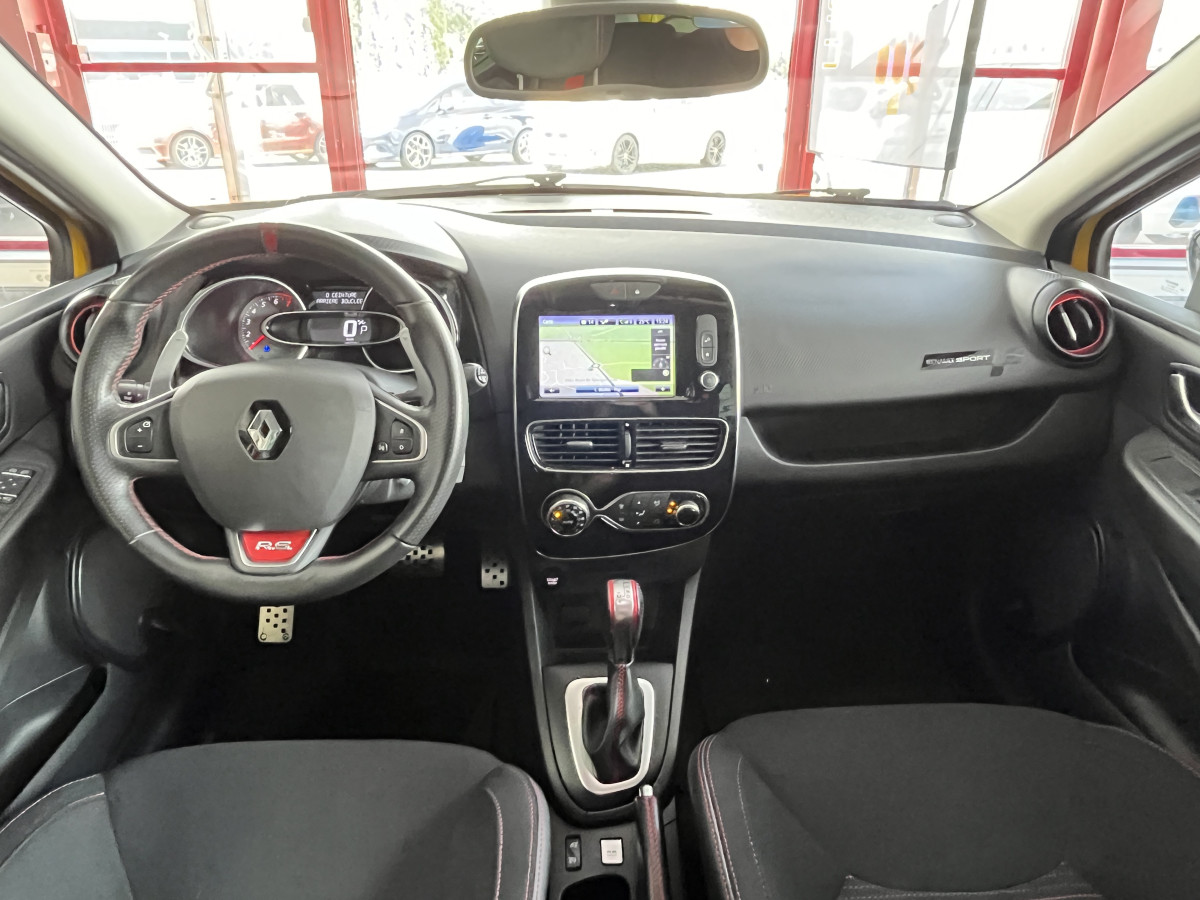 RENAULT CLIO RS TROPHY 1,6 220 EDC GPS CAMERA  KEYLESS FULL LED ECHAPPEMENT SUPERSPRINT  REGULATEUR BASS REFLEX  LIMITEUR RS MONITOR RS DRIVE ETAT COLLECTOR