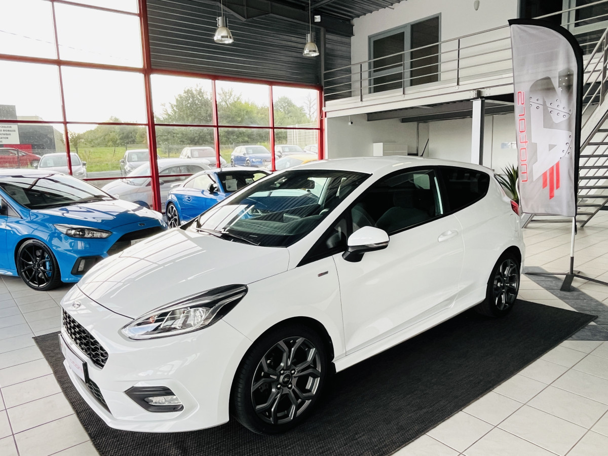 FORD FIESTA ST LINE 1,5 TDCI 85 GPS ANDROID APPLE CARPLAY REGULATEUR LIMITEUR KEYLESS PARK ASSIST EXCELLENT ETAT