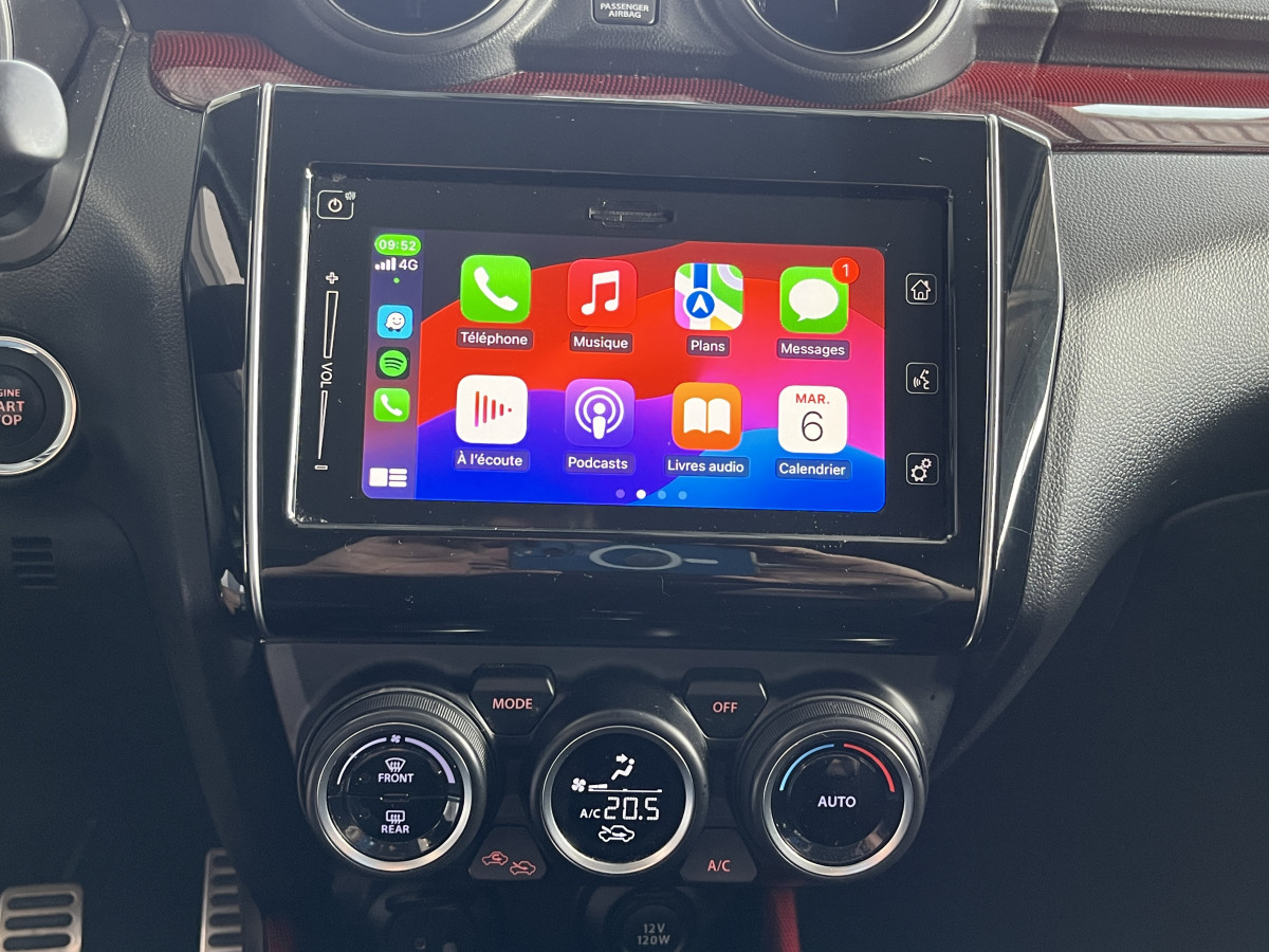 SUZUKI SWIFT SPORT 1,4 129 HYBRID. GPS CAMERA REGULATEUR LIMITEUR KEYLESS FULL LED CARPLAY EXCELLENT ETAT