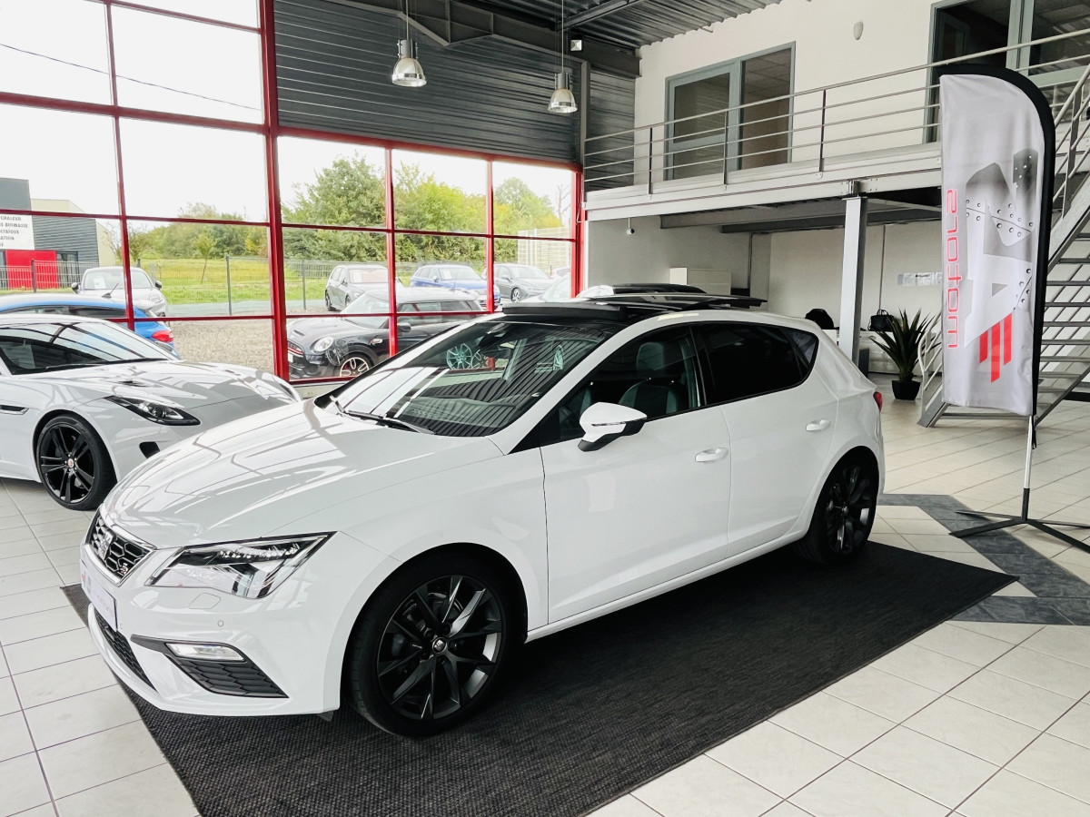 SEAT LEON FR 1,5 TSI 150 DSG7 TOIT PANORAMIQUE OUVRANT GPS VIRTUAL COCKPIT PARK ASSIST  APPLE CARPLAY REGULATEUR ADAPTATIF FULL LED DRIVE SELECT EXCELLENT ETAT