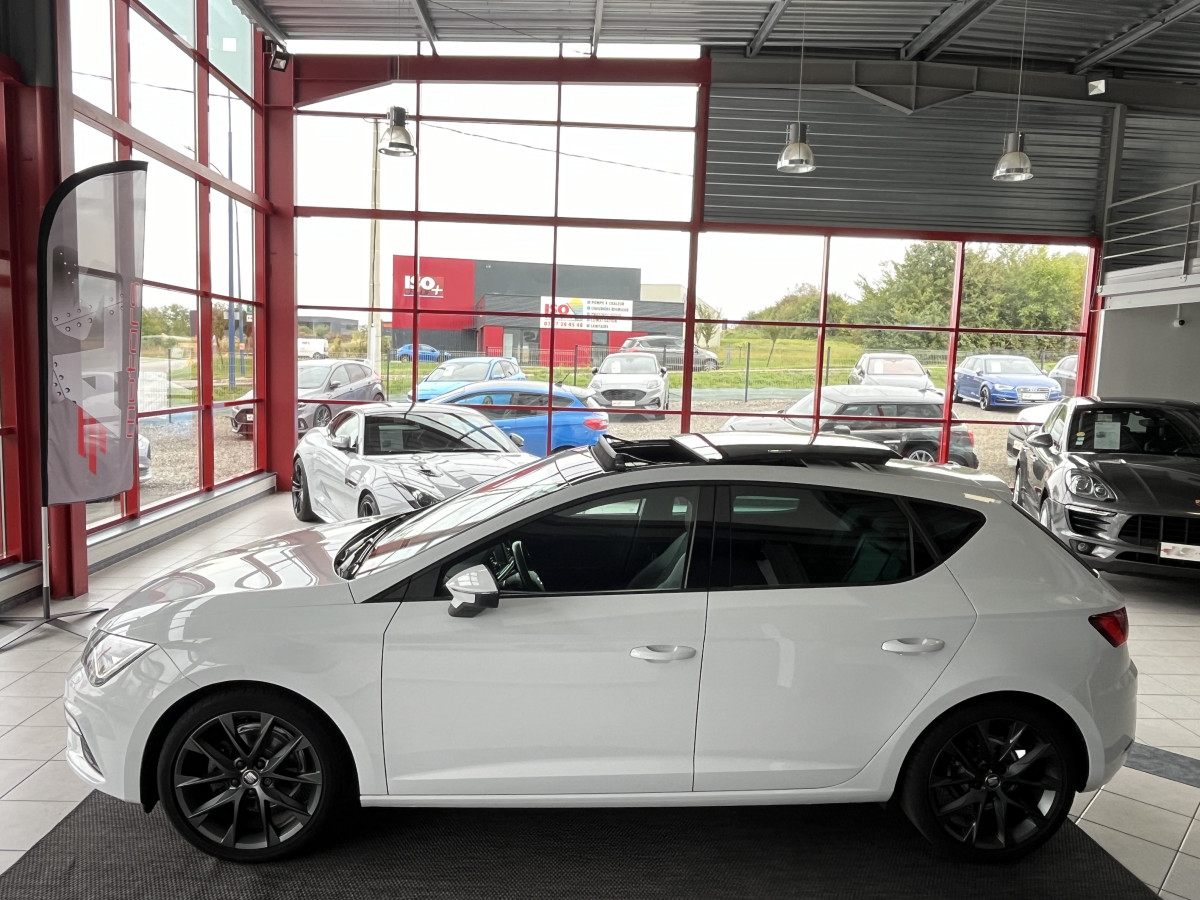 SEAT LEON FR 1,5 TSI 150 DSG7 TOIT PANORAMIQUE OUVRANT GPS VIRTUAL COCKPIT PARK ASSIST  APPLE CARPLAY REGULATEUR ADAPTATIF FULL LED DRIVE SELECT EXCELLENT ETAT