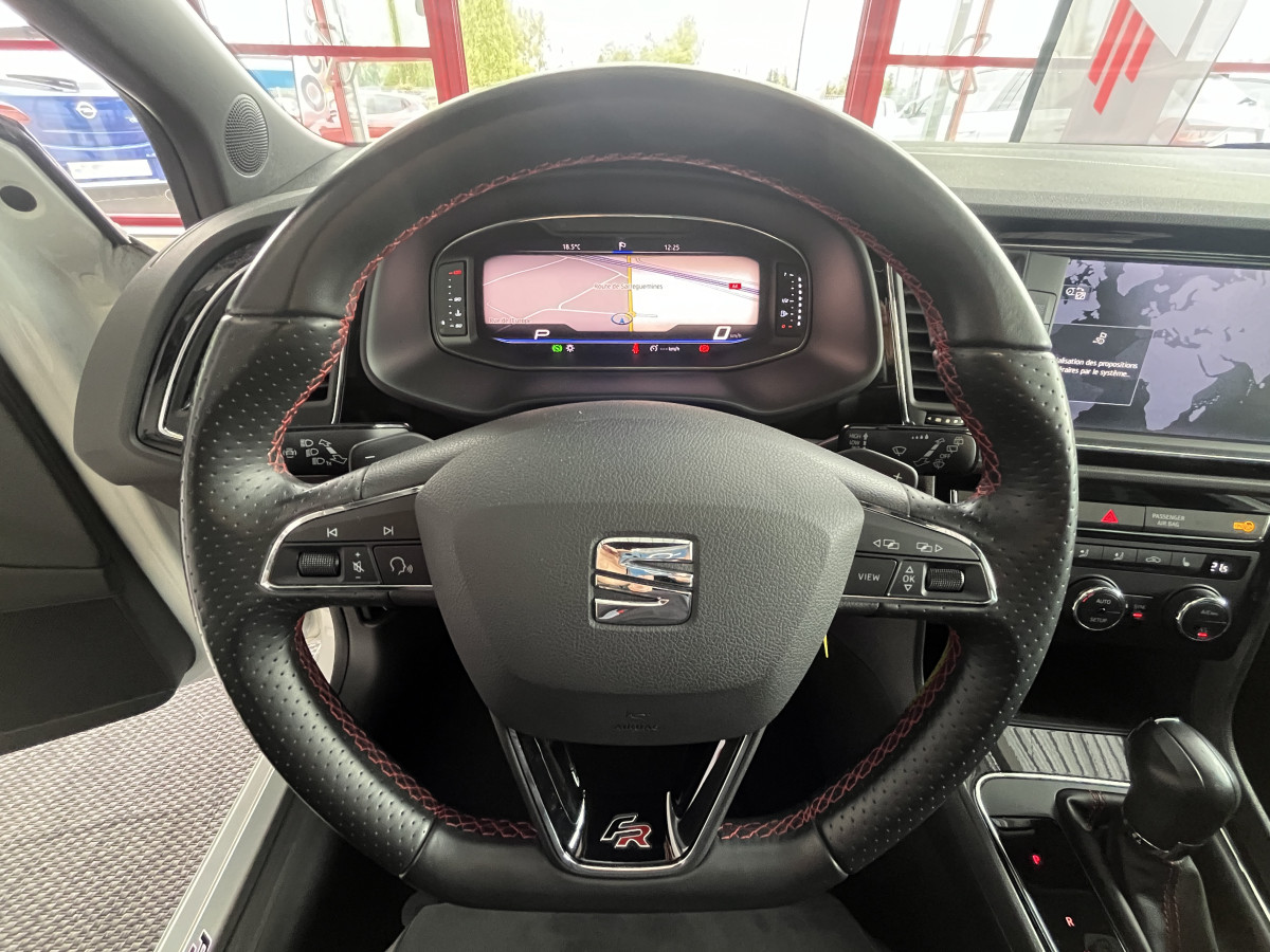 SEAT LEON FR 1,5 TSI 150 DSG7 TOIT PANORAMIQUE OUVRANT GPS VIRTUAL COCKPIT PARK ASSIST  APPLE CARPLAY REGULATEUR ADAPTATIF FULL LED DRIVE SELECT EXCELLENT ETAT