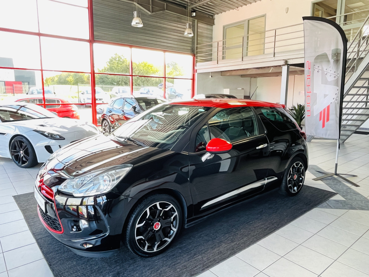 CITROEN DS3 1,6 HDI 115 TYPE SPORT CHIC GPS REGULATEUR LIMITEUR PARK PILOT BLUETOOTH HIFI SYSTEM TRES BON ETAT