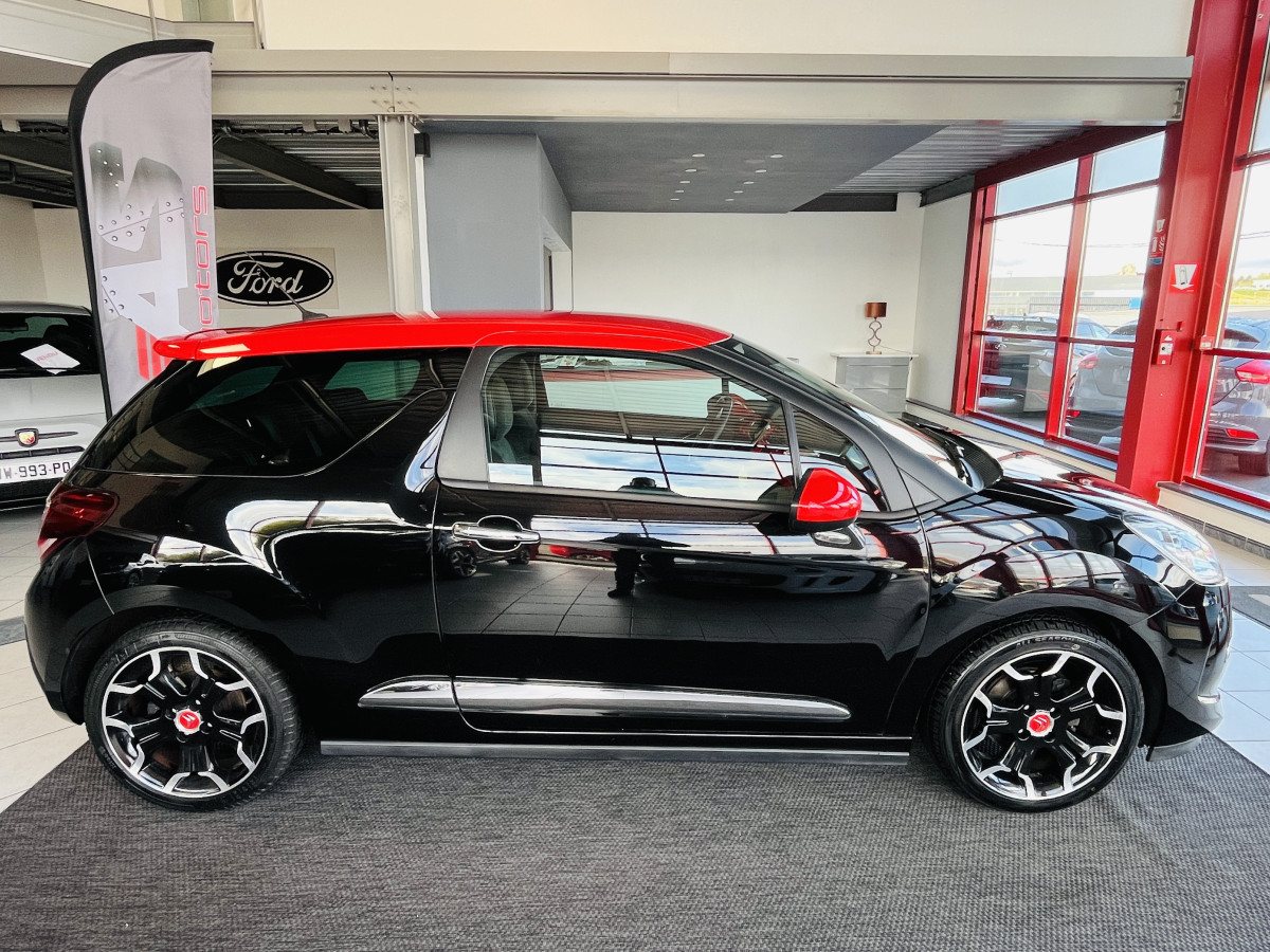 CITROEN DS3 1,6 HDI 115 TYPE SPORT CHIC GPS REGULATEUR LIMITEUR PARK PILOT BLUETOOTH HIFI SYSTEM TRES BON ETAT