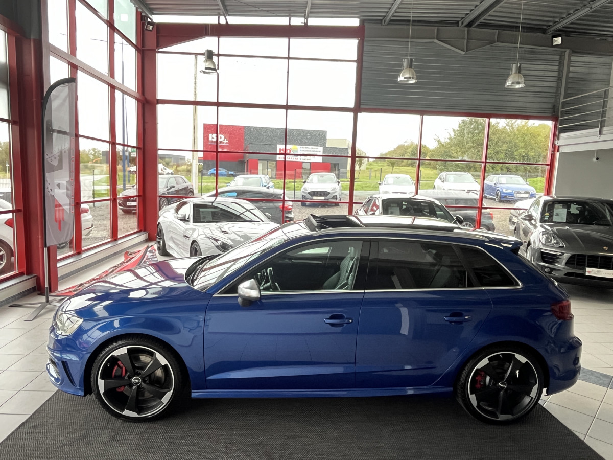 AUDI S3 SPORTBACK 2,0 TSI 300 S-TRONIC6 QUATTRO TOIT PANORAMIQUE GPS REGULATEUR ADAPTATIF SIEGES RS HIFI B&O FULL LED KEYLESS ROTOR 19 DRIVE SELECT EXCELLENT ETAT