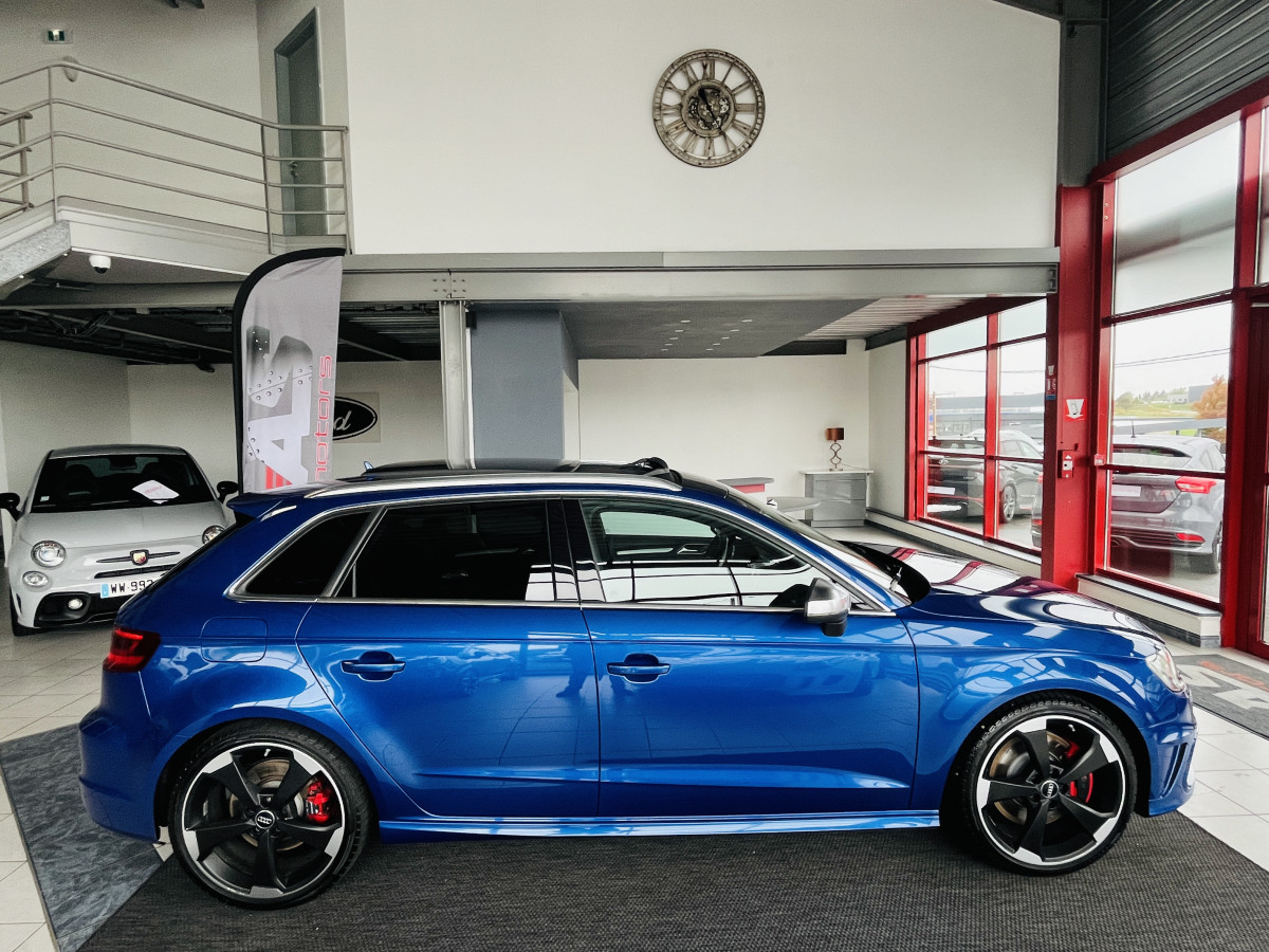 AUDI S3 SPORTBACK 2,0 TSI 300 S-TRONIC6 QUATTRO TOIT PANORAMIQUE GPS REGULATEUR ADAPTATIF SIEGES RS HIFI B&O FULL LED KEYLESS ROTOR 19 DRIVE SELECT EXCELLENT ETAT