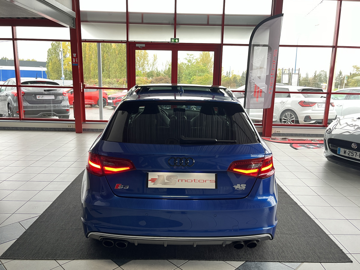 AUDI S3 SPORTBACK 2,0 TSI 300 S-TRONIC6 QUATTRO TOIT PANORAMIQUE GPS REGULATEUR ADAPTATIF SIEGES RS HIFI B&O FULL LED KEYLESS ROTOR 19 DRIVE SELECT EXCELLENT ETAT