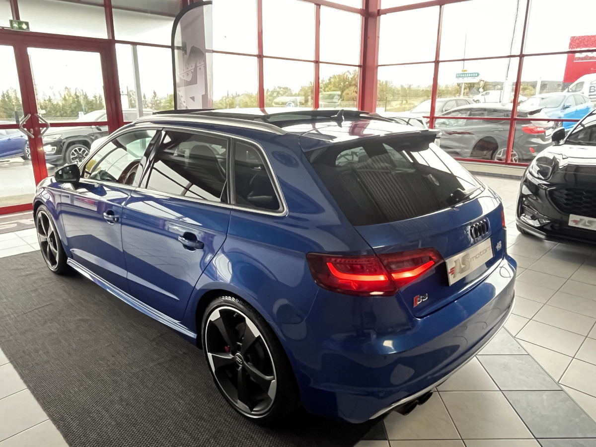 AUDI S3 SPORTBACK 2,0 TSI 300 S-TRONIC6 QUATTRO TOIT PANORAMIQUE GPS REGULATEUR ADAPTATIF SIEGES RS HIFI B&O FULL LED KEYLESS ROTOR 19 DRIVE SELECT EXCELLENT ETAT