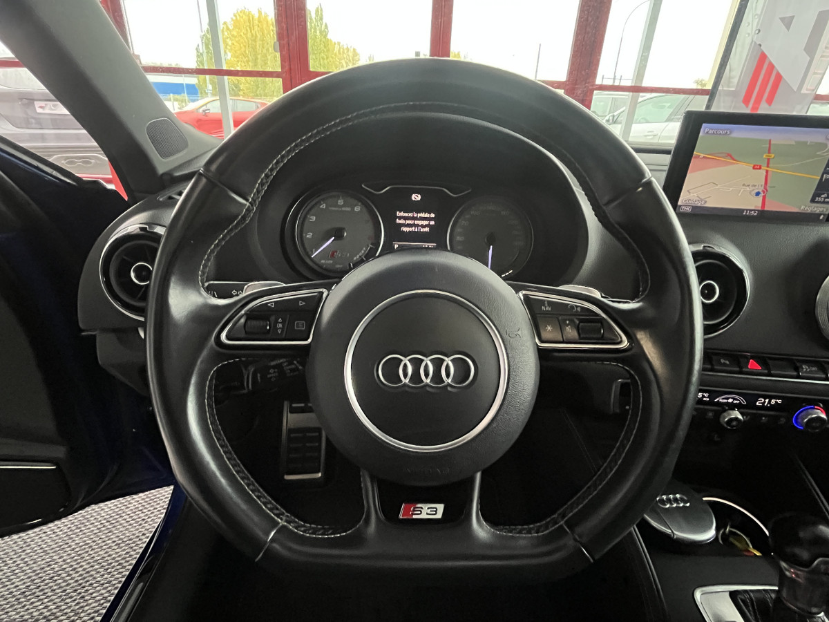 AUDI S3 SPORTBACK 2,0 TSI 300 S-TRONIC6 QUATTRO TOIT PANORAMIQUE GPS REGULATEUR ADAPTATIF SIEGES RS HIFI B&O FULL LED KEYLESS ROTOR 19 DRIVE SELECT EXCELLENT ETAT