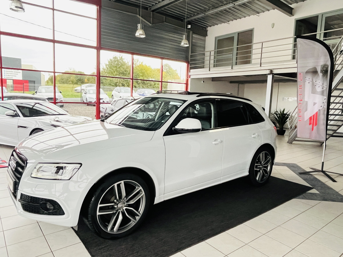 AUDI SQ5 TDI V6 326 COMPETITION BVA8 QUATTRO TOIT PANORAMIQUE  GPS CAMERA ATTELAGE HIFI B&O REGULATEUR ADAPTATIF PACK CARBON BI-XENON PACK CUIR DRIVE SELECT EXCELLENT ETAT TVA RECUPERABLE