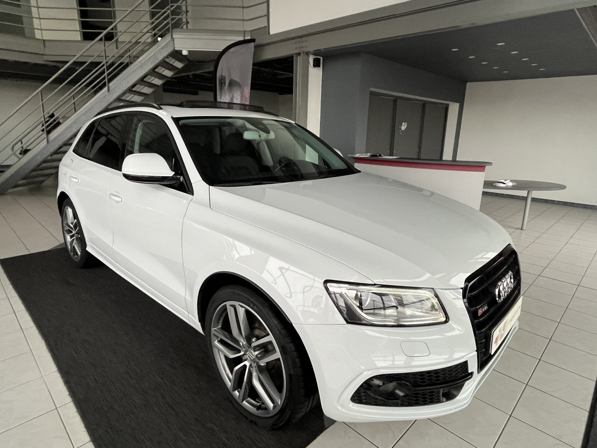 AUDI SQ5 TDI V6 326 COMPETITION BVA8 QUATTRO TOIT PANORAMIQUE  GPS CAMERA ATTELAGE HIFI B&O REGULATEUR ADAPTATIF PACK CARBON BI-XENON PACK CUIR DRIVE SELECT EXCELLENT ETAT TVA RECUPERABLE