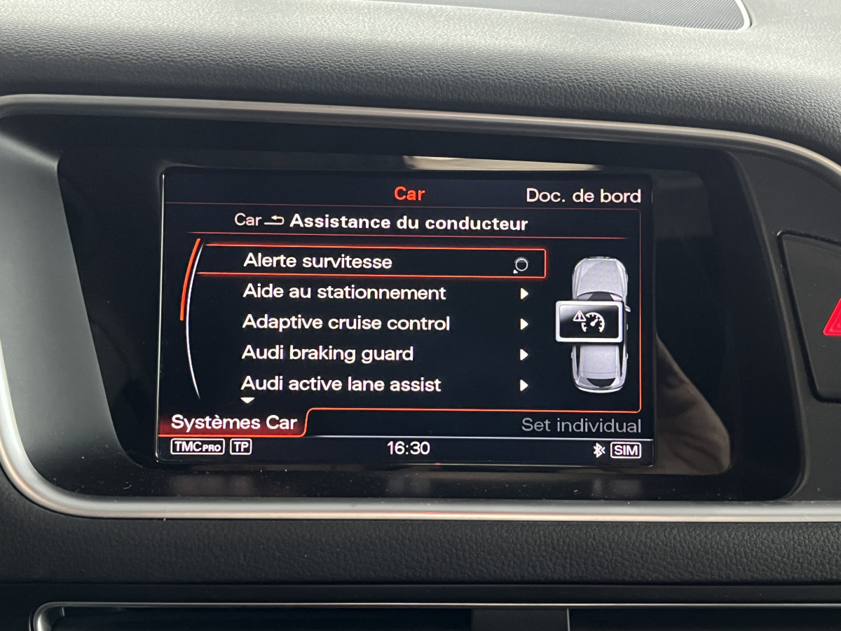 AUDI SQ5 TDI V6 326 COMPETITION BVA8 QUATTRO TOIT PANORAMIQUE  GPS CAMERA ATTELAGE HIFI B&O REGULATEUR ADAPTATIF PACK CARBON BI-XENON PACK CUIR DRIVE SELECT EXCELLENT ETAT TVA RECUPERABLE