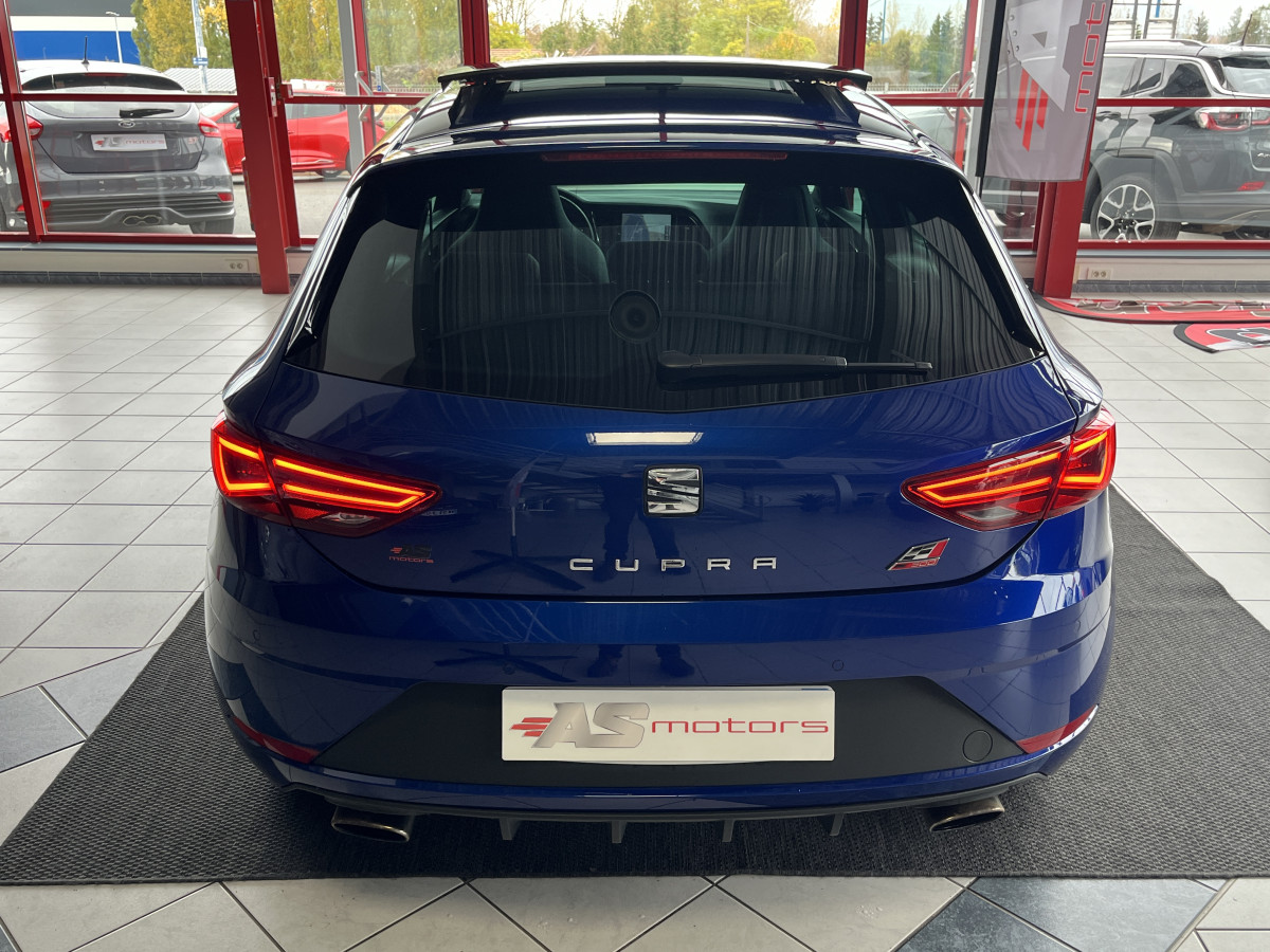 SEAT LEON CUPRA 2,0 TSI 300 PACK PERFORMANCE TOIT PANO GPS CAMERA  SIEGES PERFORMANCE FREIN PERFORMANCE ACC DCC SEAT SOUND APPLE CARPLAY FULL LED 1 ERE MAIN EXCELLENT ETAT