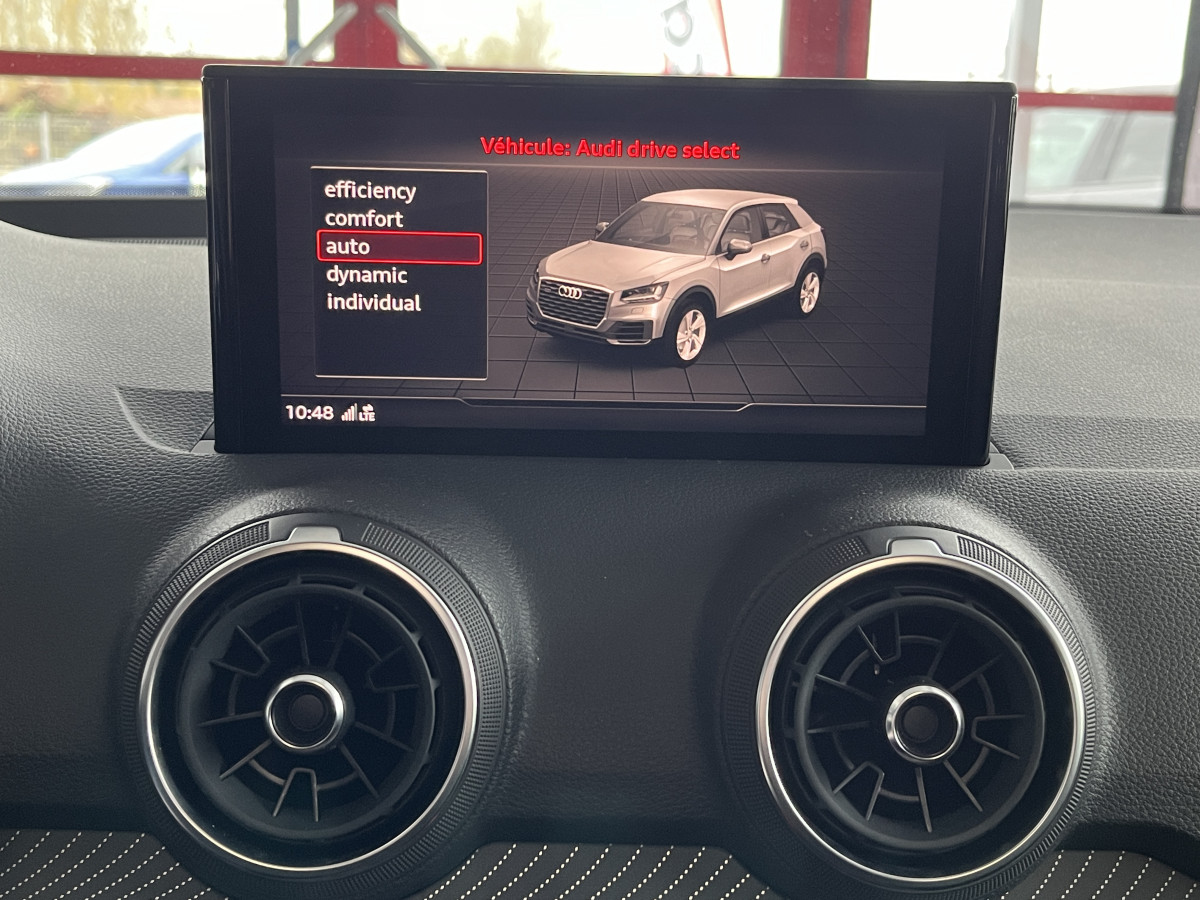 AUDI Q2 2,0 TDI 150 S-LINE S-TRONIC 7 QUATTRO TOIT PANORAMIQUE GPS CAMERA HIFI BANG & OLUFSEN REGULATEUR ADAPTATIF LIMITEUR APPLE CARPLAY KEYLESS FULL LED DRIVE SELECT VIRTUAL COCKPIT ETAT NEUF