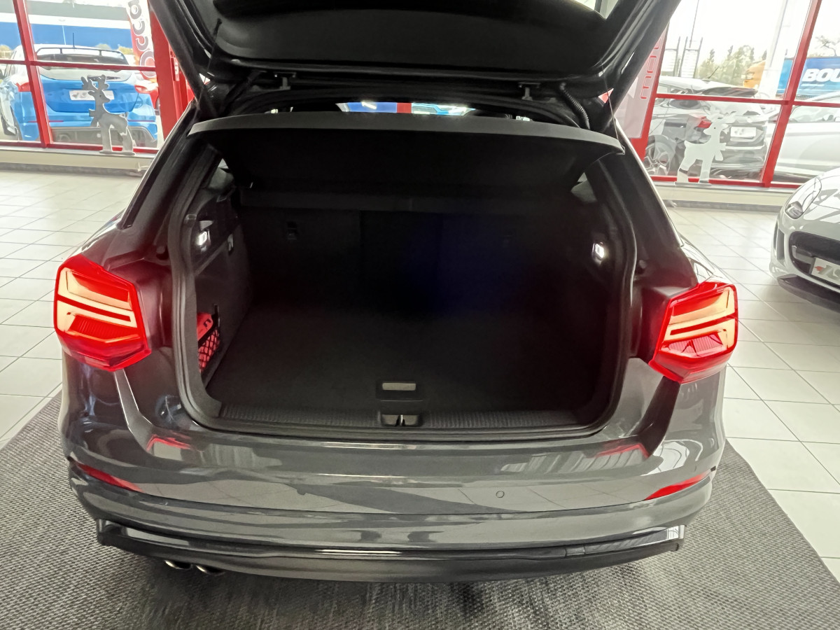 AUDI Q2 2,0 TDI 150 S-LINE S-TRONIC 7 QUATTRO TOIT PANORAMIQUE GPS CAMERA HIFI BANG & OLUFSEN REGULATEUR ADAPTATIF LIMITEUR APPLE CARPLAY KEYLESS FULL LED DRIVE SELECT VIRTUAL COCKPIT ETAT NEUF