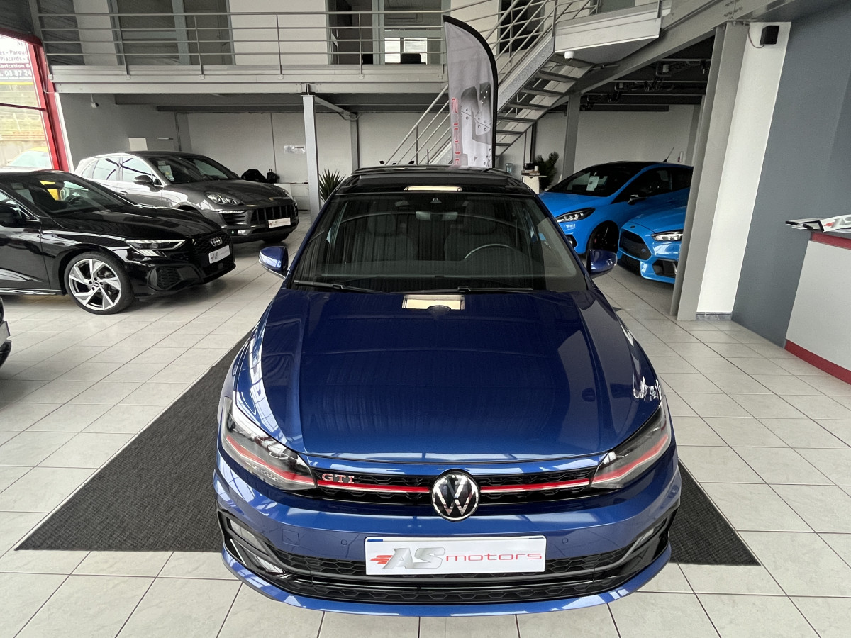 VOLKSWAGEN  POLO 2,0 TSI 200 DSG6 TOIT PANORAMIQUE  GPS CAMERA ACC DMS KEYLESS PARK PILOT  APPLE CARPLAY DIGITAL COCKPIT JANTES BRESCIA FULL LED ETAT NEUF