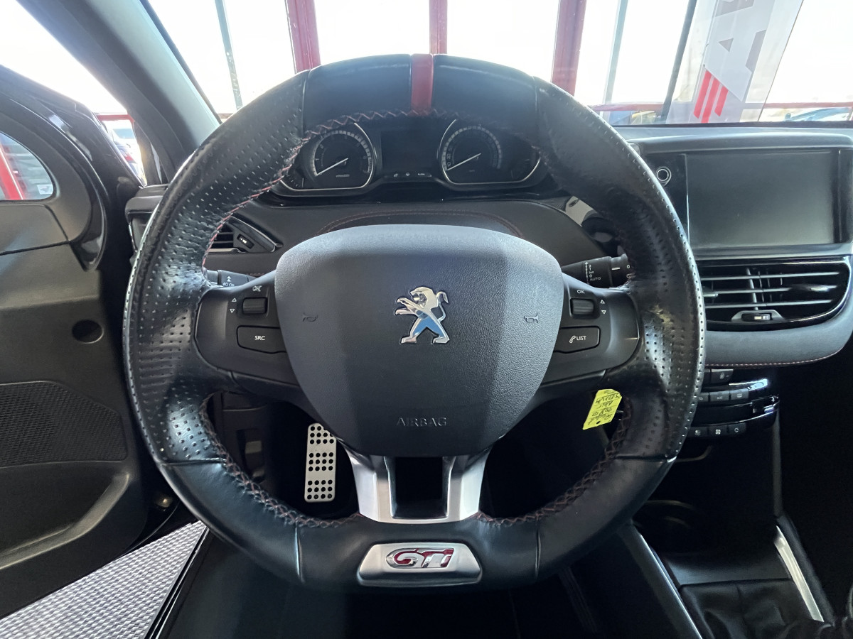 PEUGEOT 208 GTI 1,6 TURBO 208 CV TOIT PANORAMIQUE CAMERA REGULATEUR LIMITEUR HIFI JBL PARK PILOT FEUX HALOGENE TRES BON ETAT